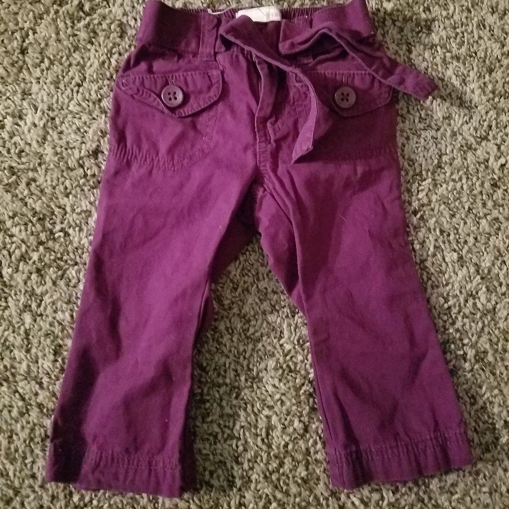 Old Navy Purple Pants Baby Toddler Size 12-18 Months Comfortable Cotton